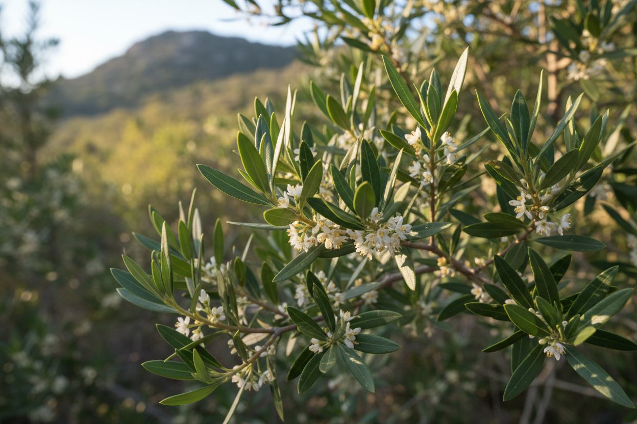 Schmalblättrige Steinlinde / Phillyrea angustifolia